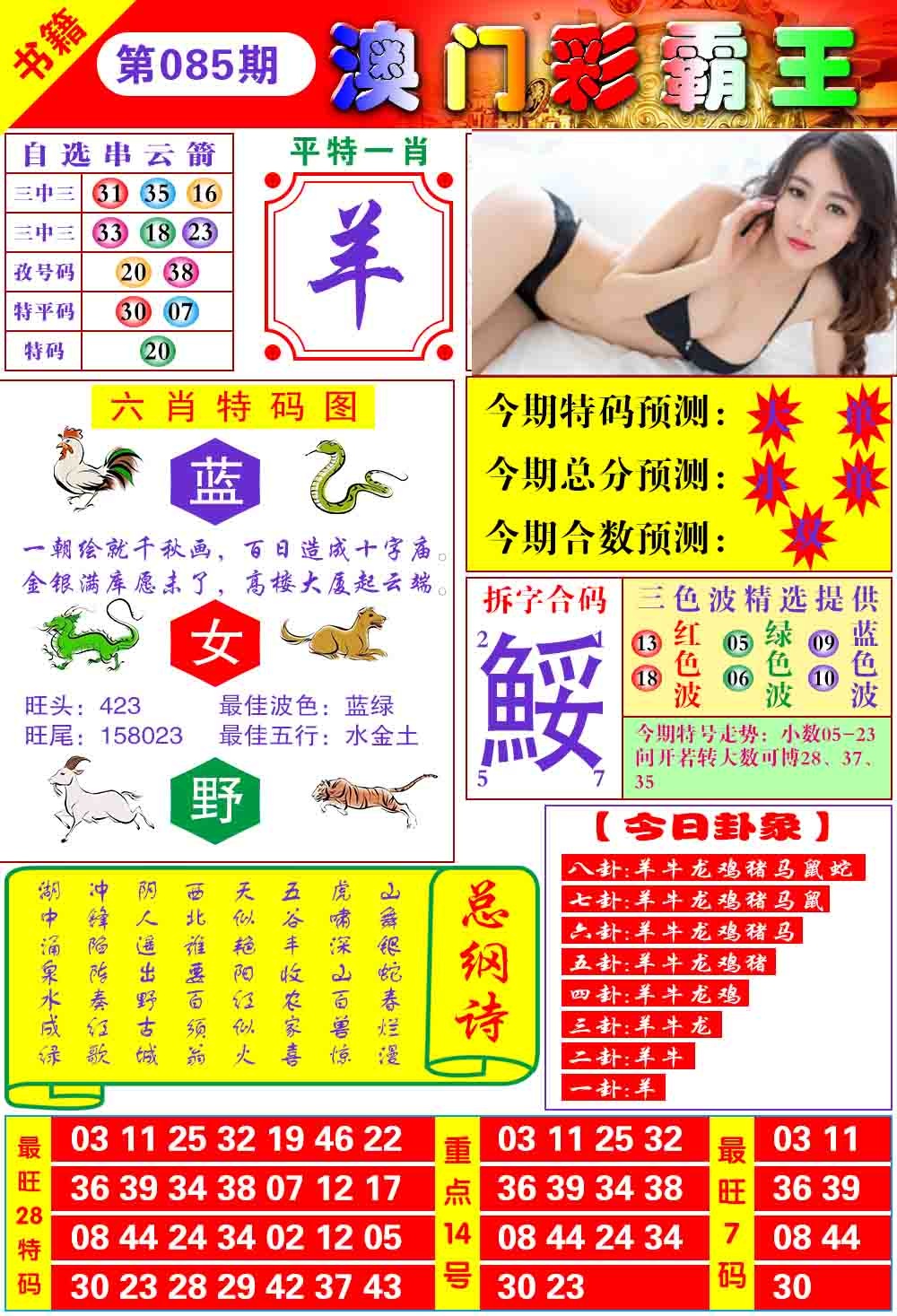 085期澳门彩霸王[图]